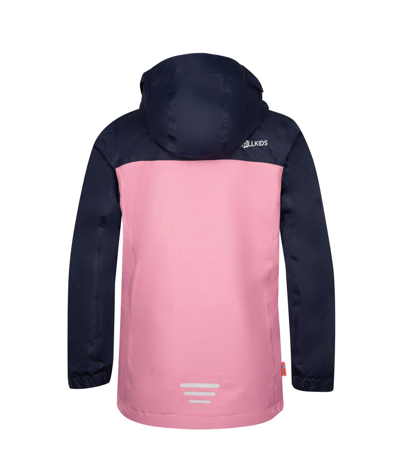 Kinder Regenjacke Nusfjord Marineblau/Violett 2/2