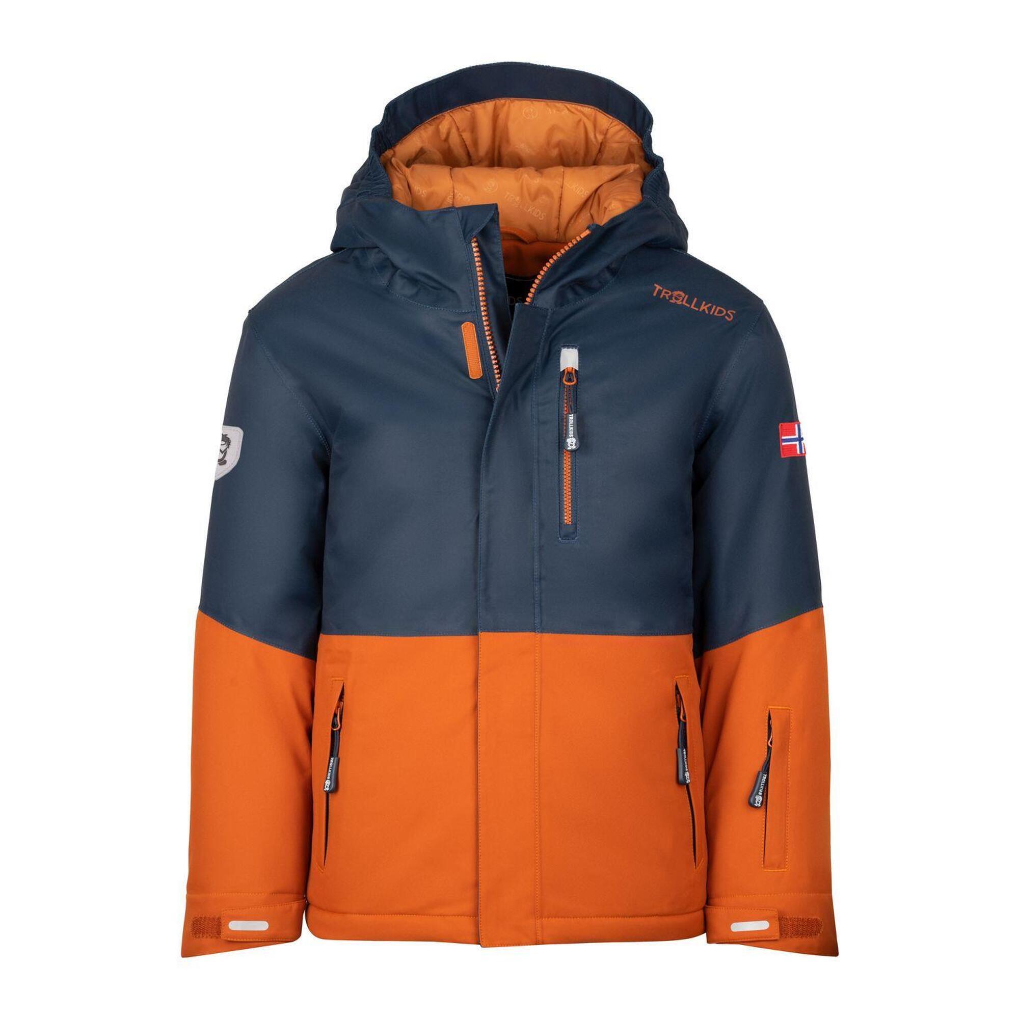 Hallingdal midnight blue/cinnamon children's ski jacket