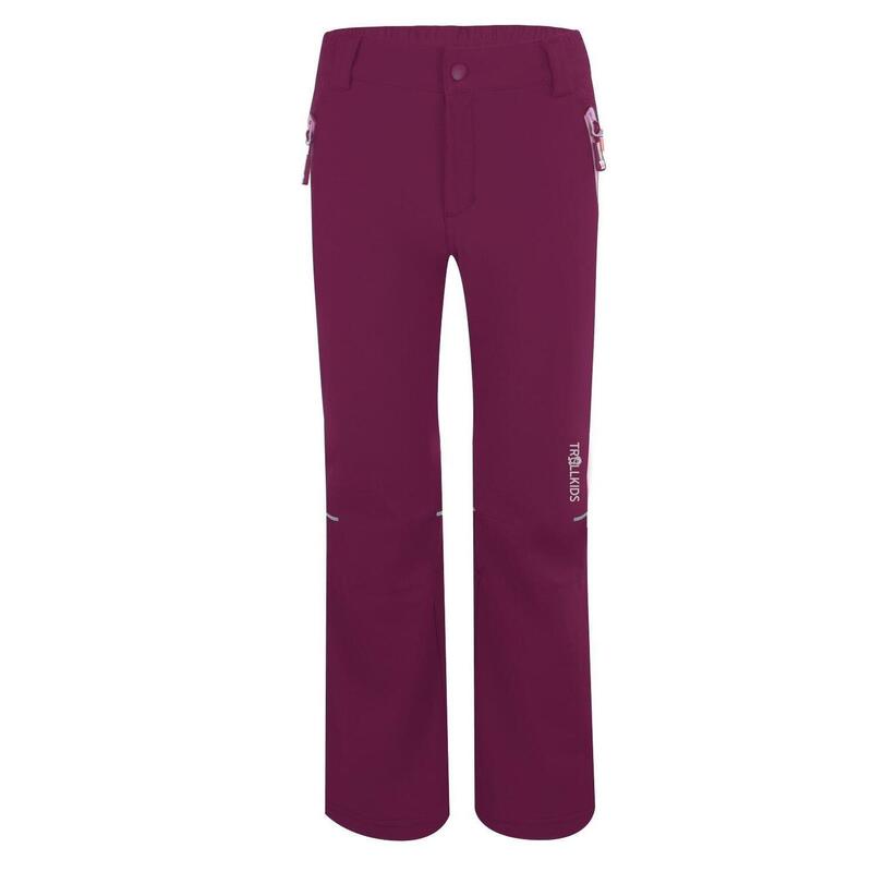 Pantalon softshell Hemsedal pour enfants prune/violet