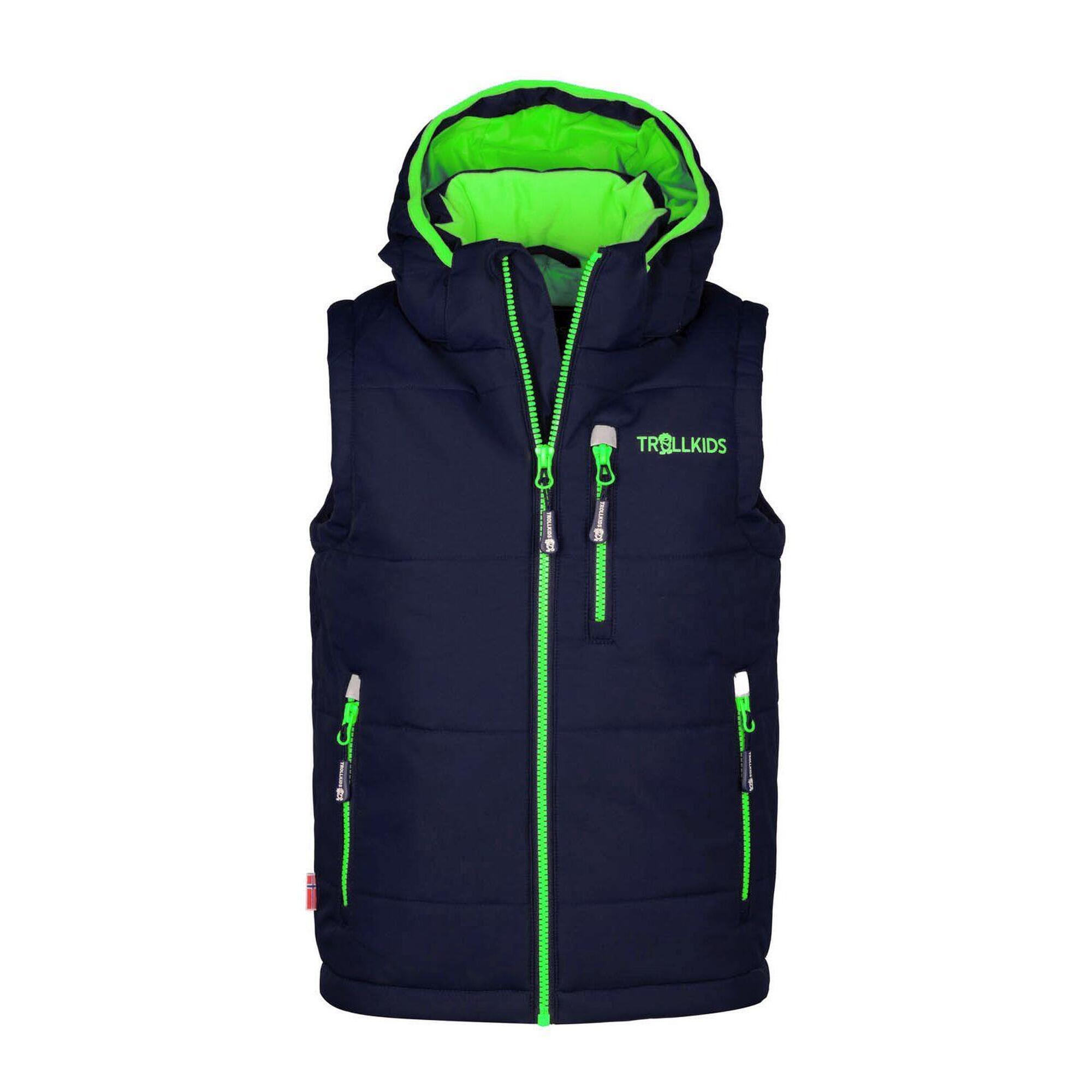 Gilet da bambino Narvik XT blu navy/verde chiaro