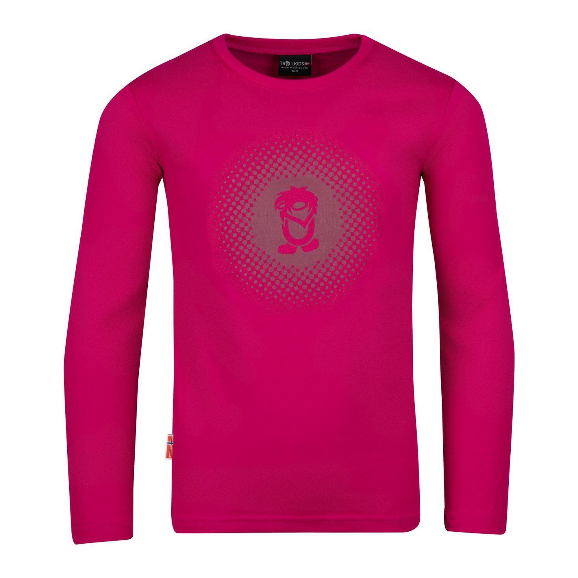 TROLLKIDS Kinder Longsleeve Pointillism Lila/Dunkellila
