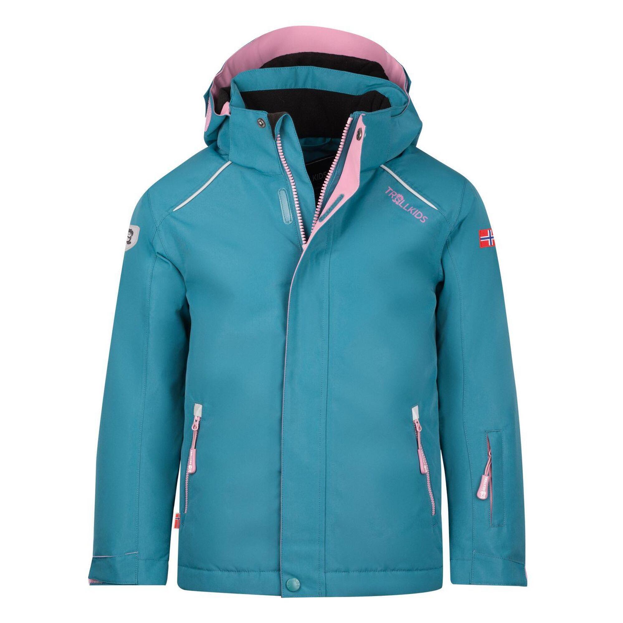 Holmenkollen PRO children's ski jacket blue-green/violet