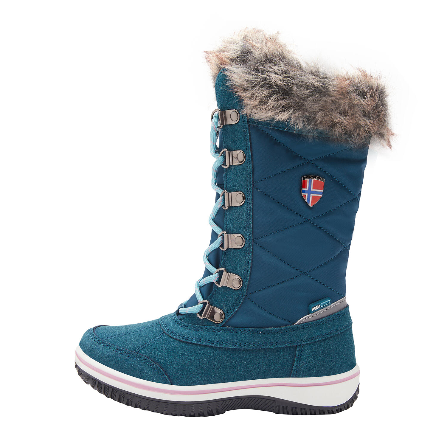 Filles Chaussures de neige Holmenkollen bleu-vert / bleu d'eau 2/7