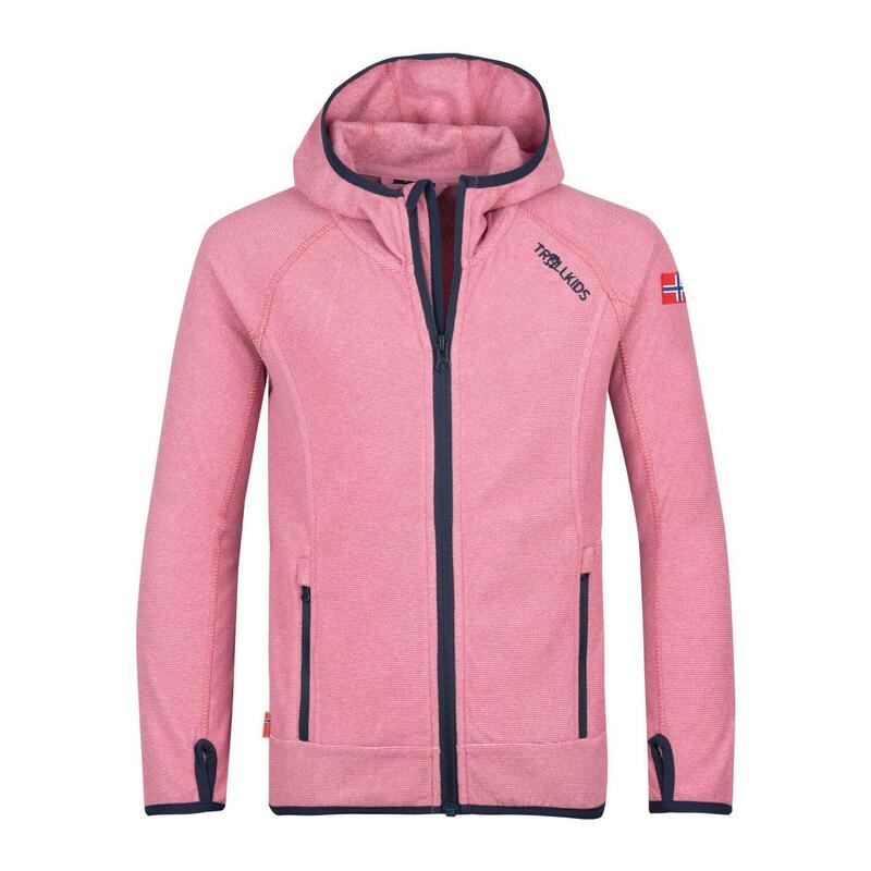 Kinder Fleece-Jacke Sandefjord Lila/Marineblau