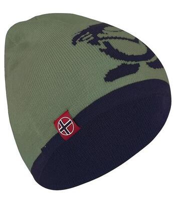 Kinder Wollmütze Troll Karamell-Braun/Lachsrosa