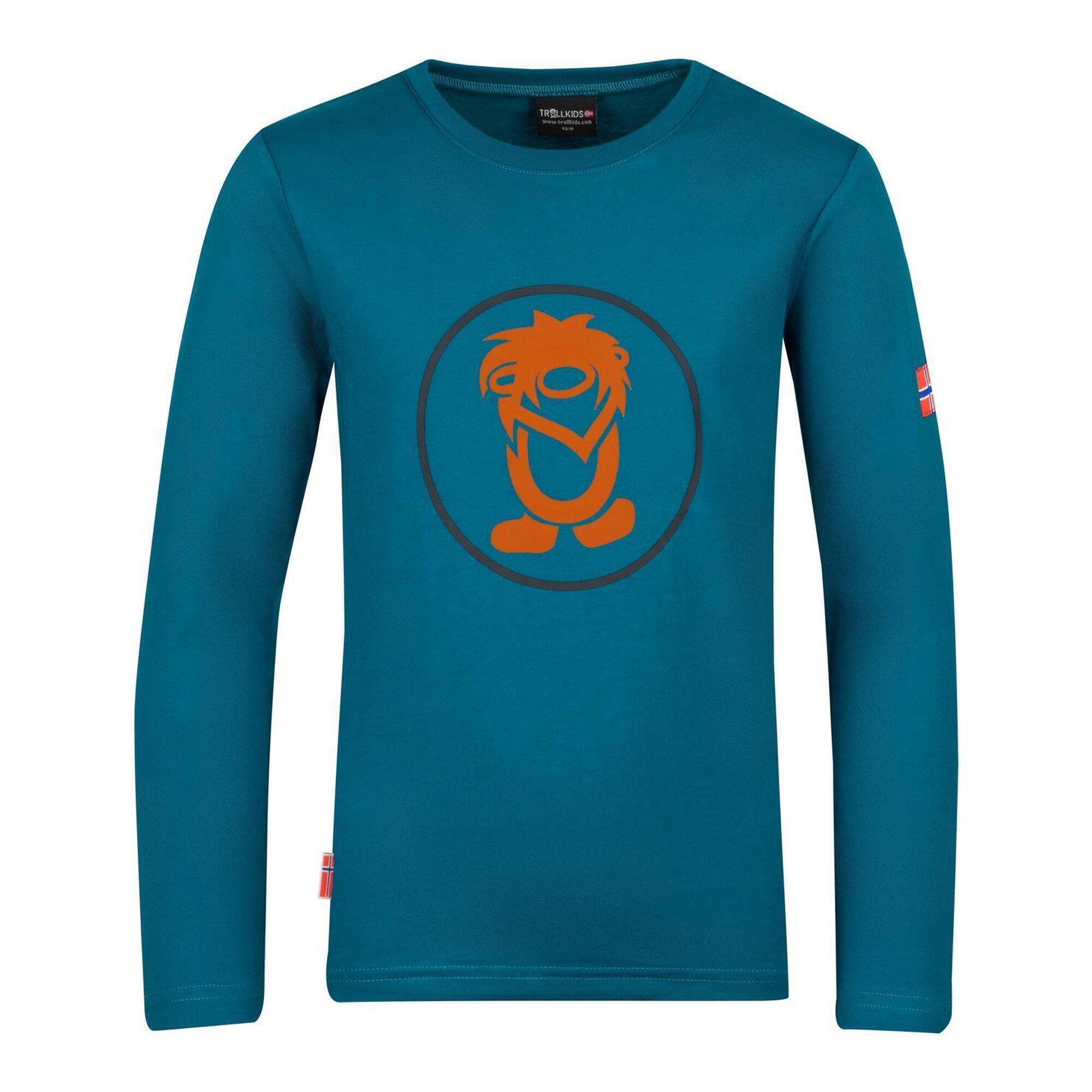 TROLLKIDS Kinder Longsleeve Troll Dunkelblau/Zimt