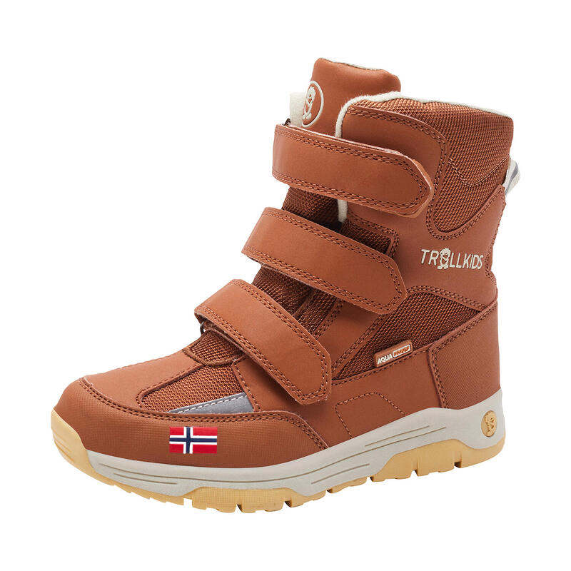 Chaussures d'hiver enfant Lofoten imperméables et isolantes Cannelle