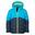 Veste d'hiver pour enfants Gryllefjord Hydrofuge Bleu/bleu nuit/vert citron