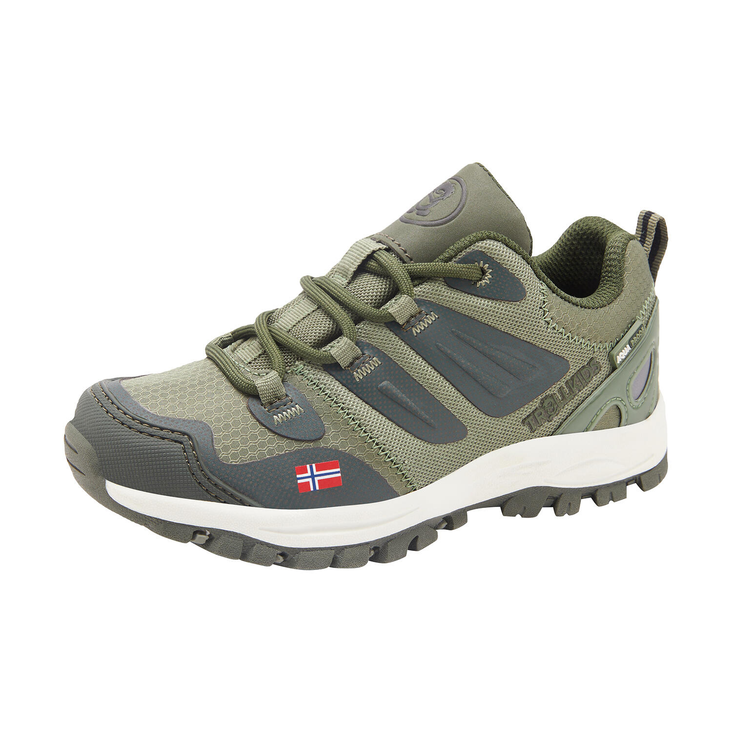 Rondane children's hiking boots, moss green