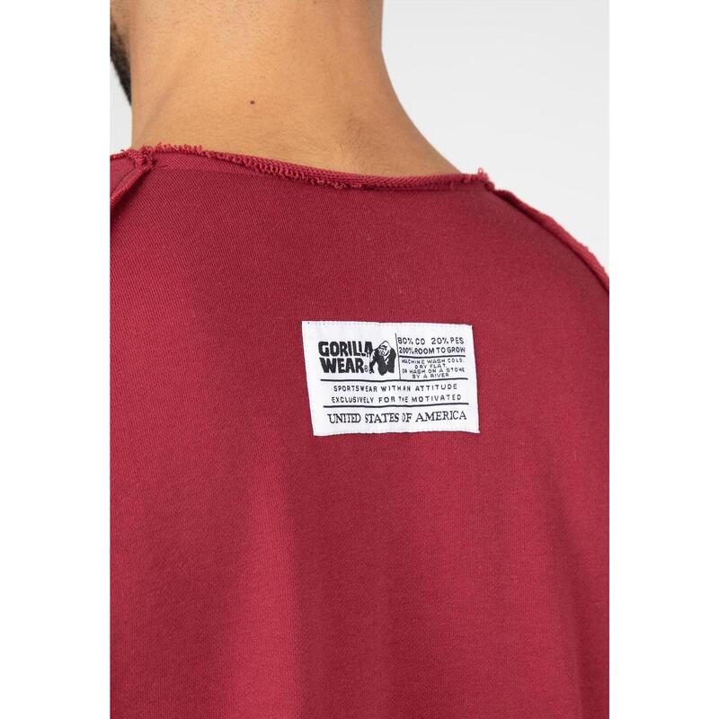 Classic Workout Top - Burgundy Red