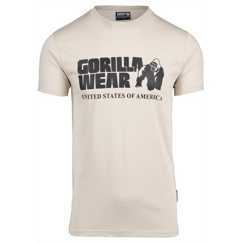 Camiseta musculación manga corta hombre gorilla wear classic work out verde  in 2023