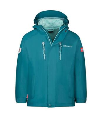 Kinder 3in1 Jacke Lofoten Wasserdicht Marineblau / Französischblau
