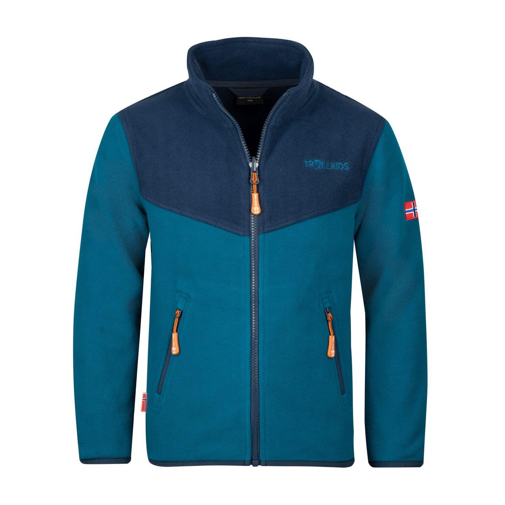 TROLLKIDS Kinder Fleece Jacke Oppdal XT Dunkelblau/Nachtblau