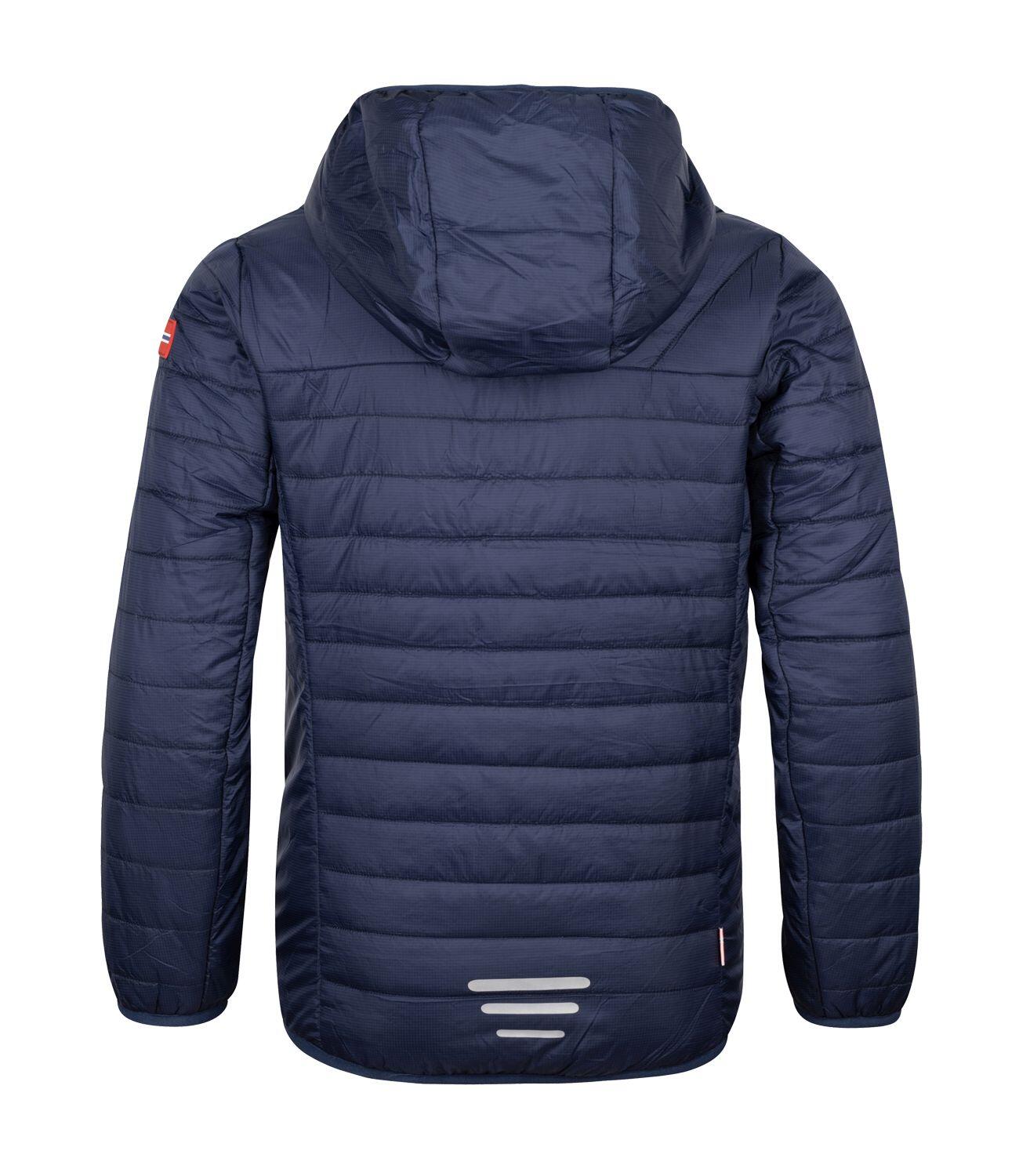 Veste matelassée pour enfants Eikefjord bleu marine/vert clair 2/2
