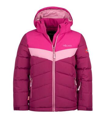 Mädchen Winterjacke Gryllefjord Marine/Dunkle Olive/Kalte Minze