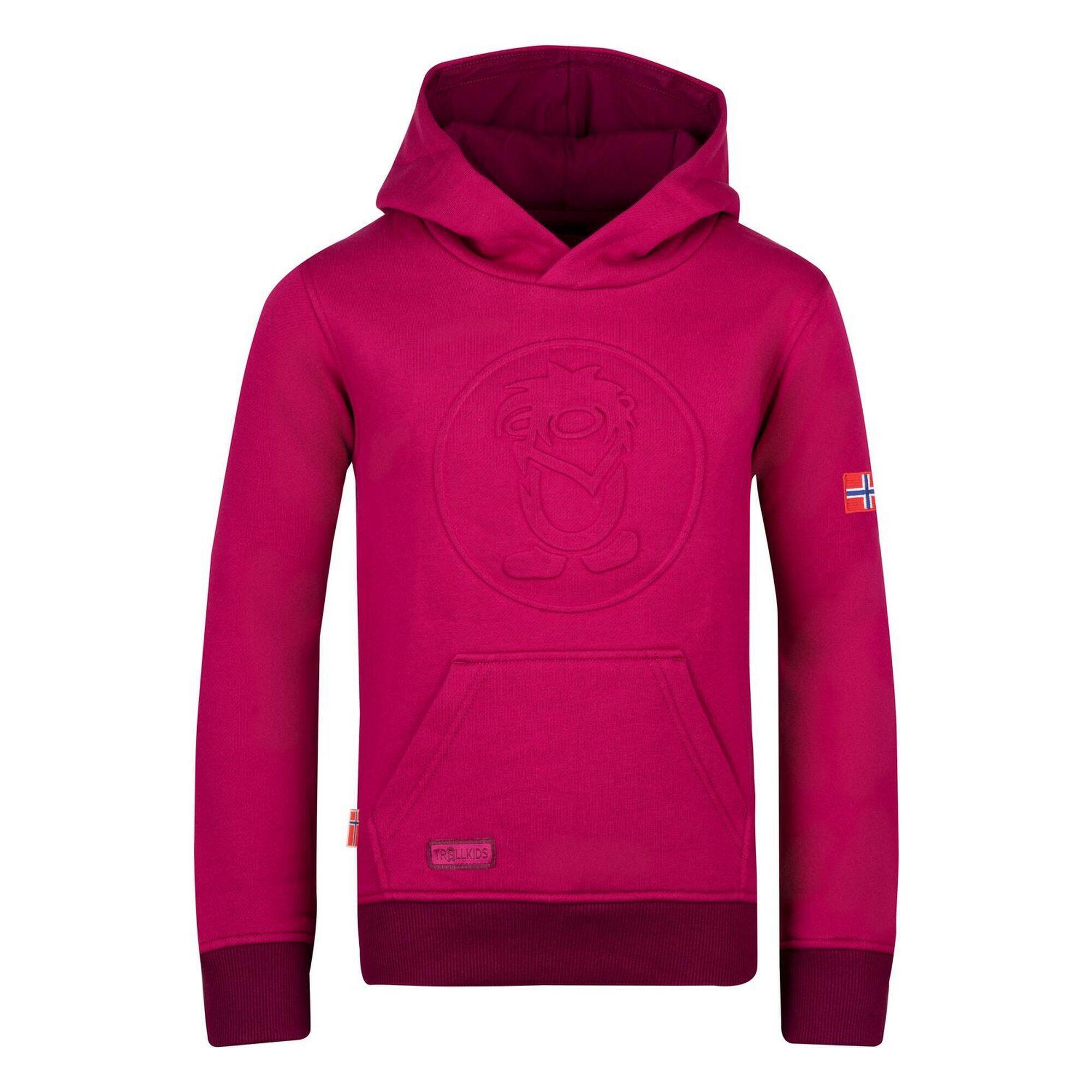 Lillehammer children's hoodie purple/dark purple