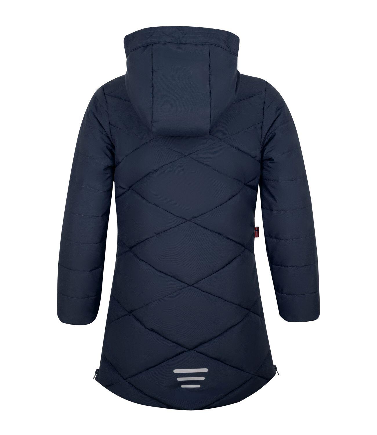 Mädchen Wintermantel Bergen Marineblau 2/4