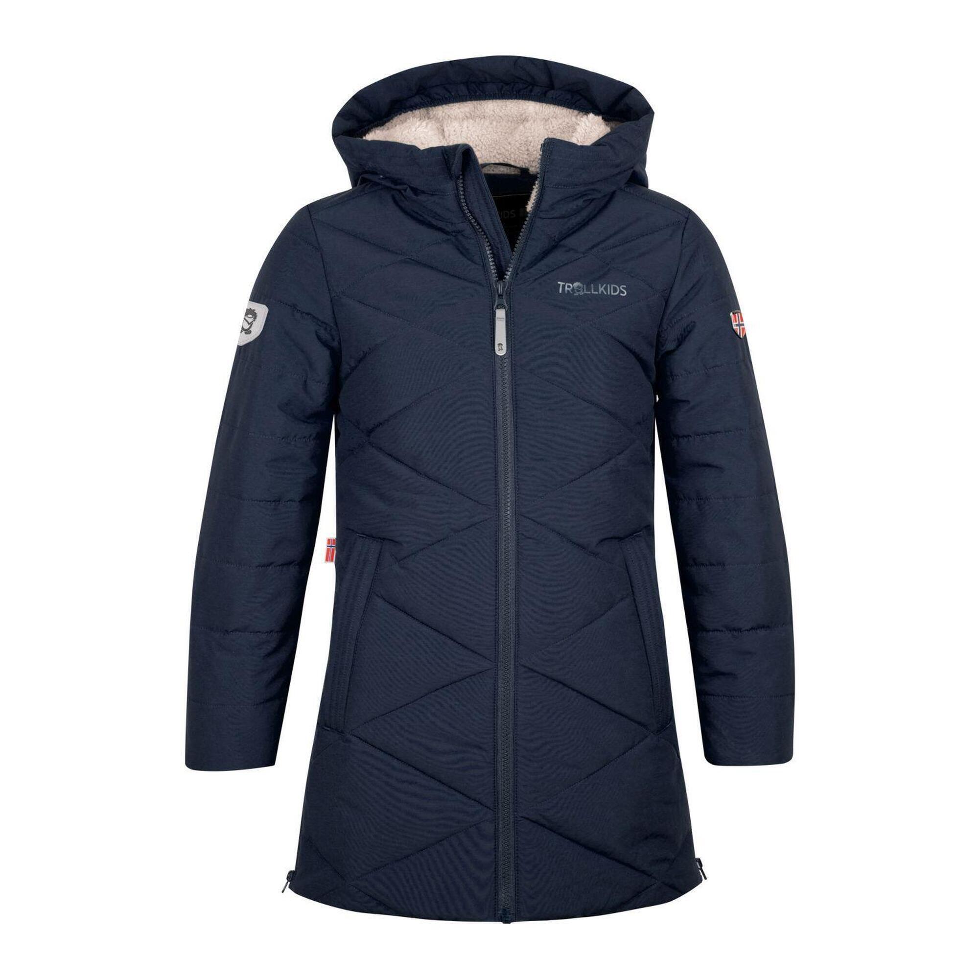 Mädchen Wintermantel Bergen Marineblau 1/4