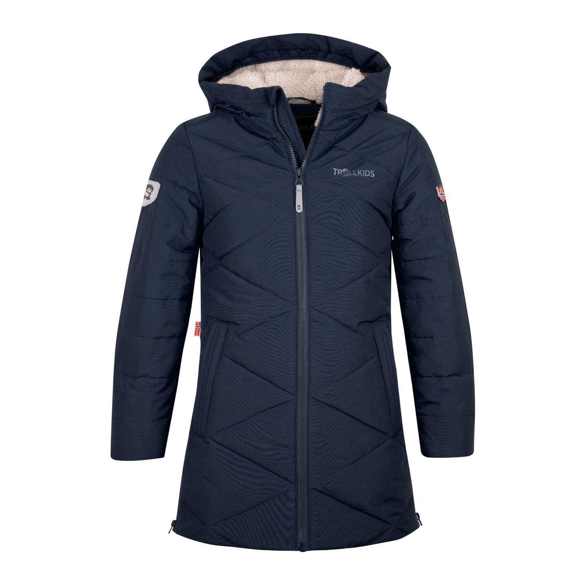 Bergen girls' navy blue winter coat