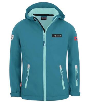 Kinder Softshelljacke Oslofjord Marineblau/Magenta