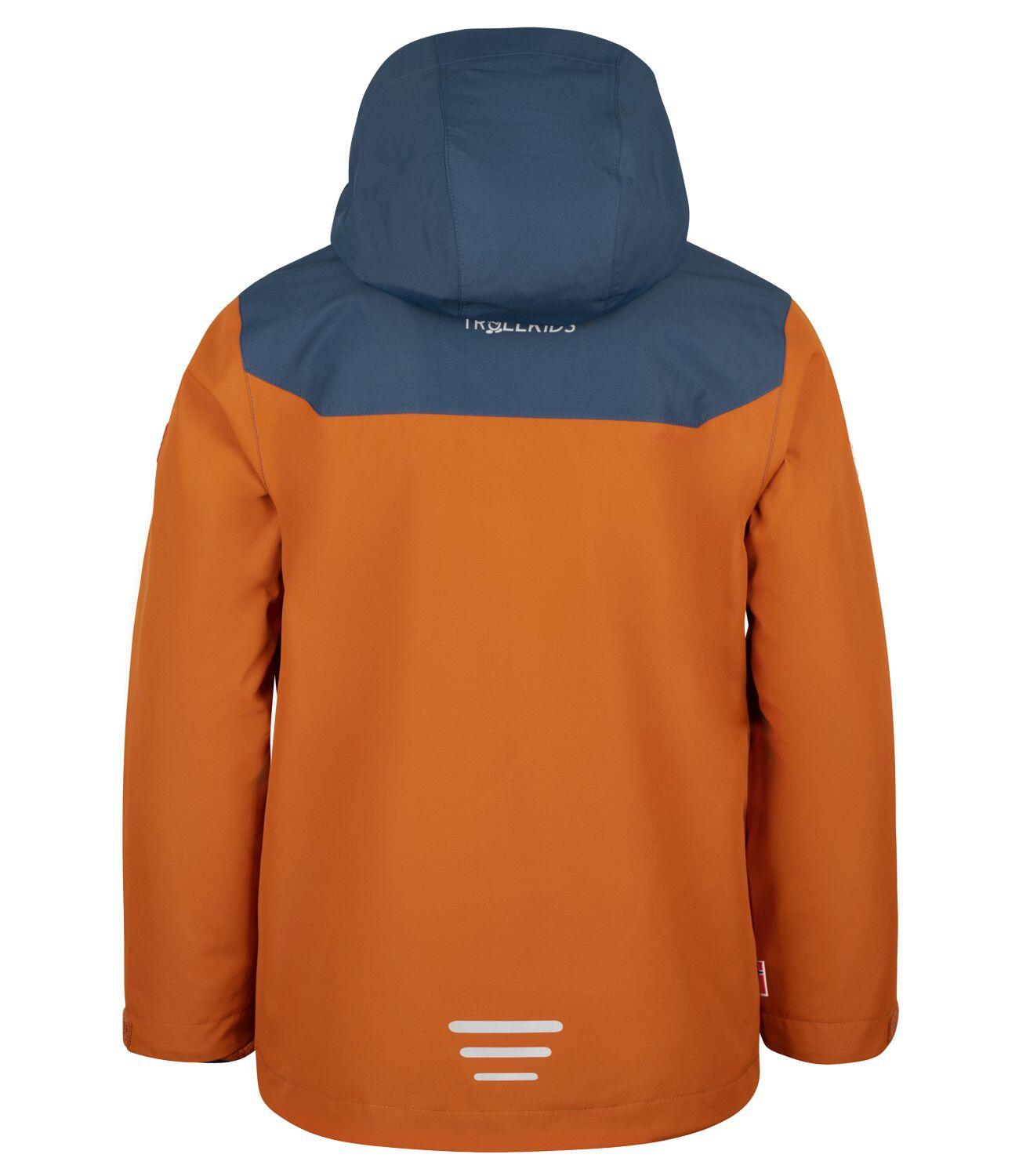 Kinder 3-in-1-Funktionsjacke Preikestolen Zimt/Dunkelblau 2/5