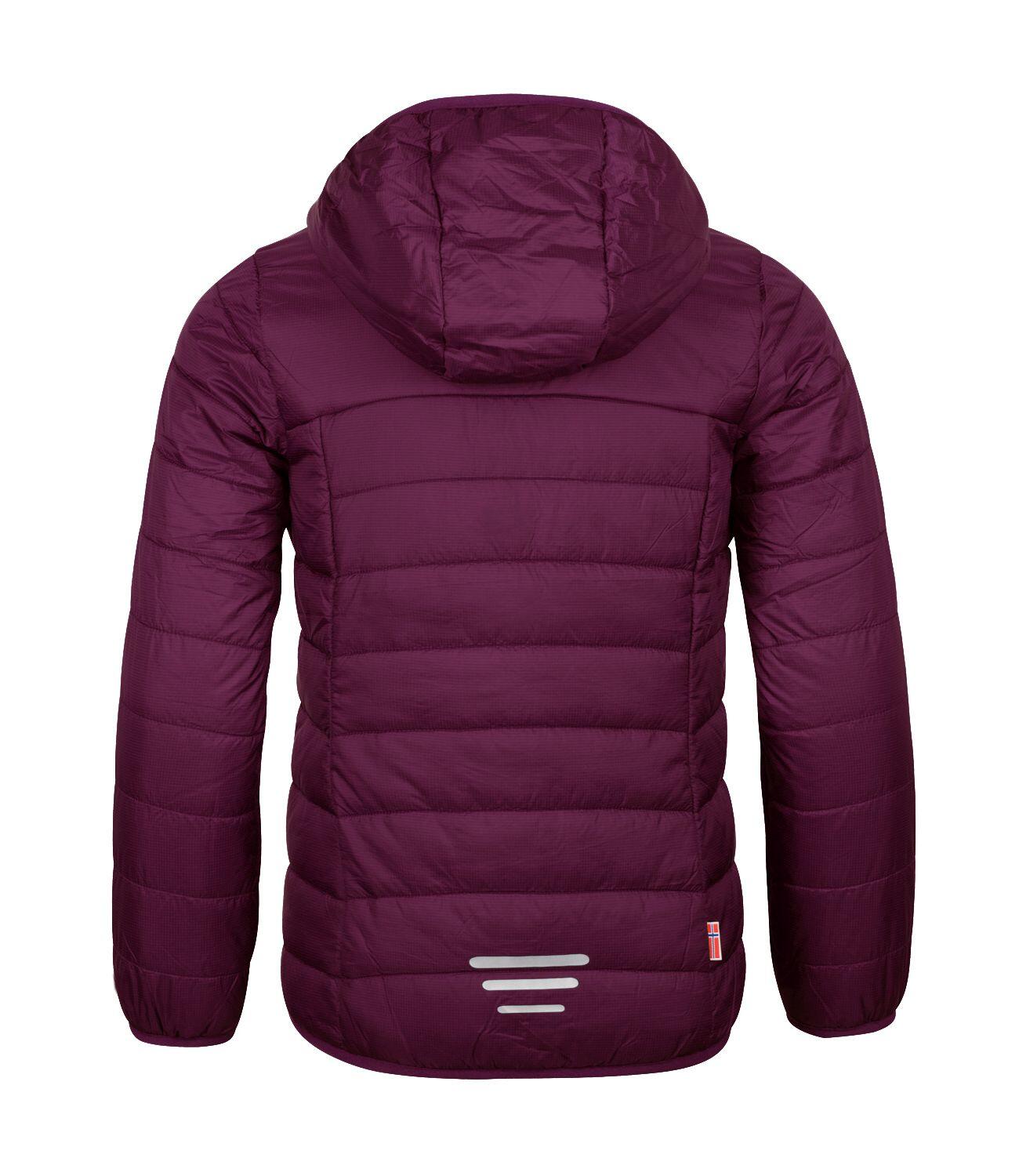 Veste matelassée fille Eikefjord prune/bleu marine 2/2
