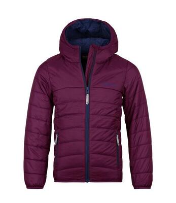 Mädchen Steppjacke Eikefjord Marineblau/Feuerbeere