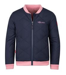 Veste réversible fille Hamar bleu marine/violet