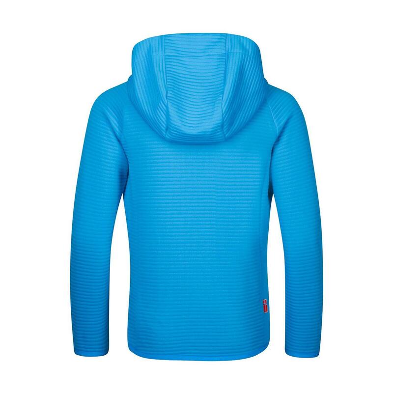 Kinder Hybridjacke Sirdal Vivid-Blau/Limegrün