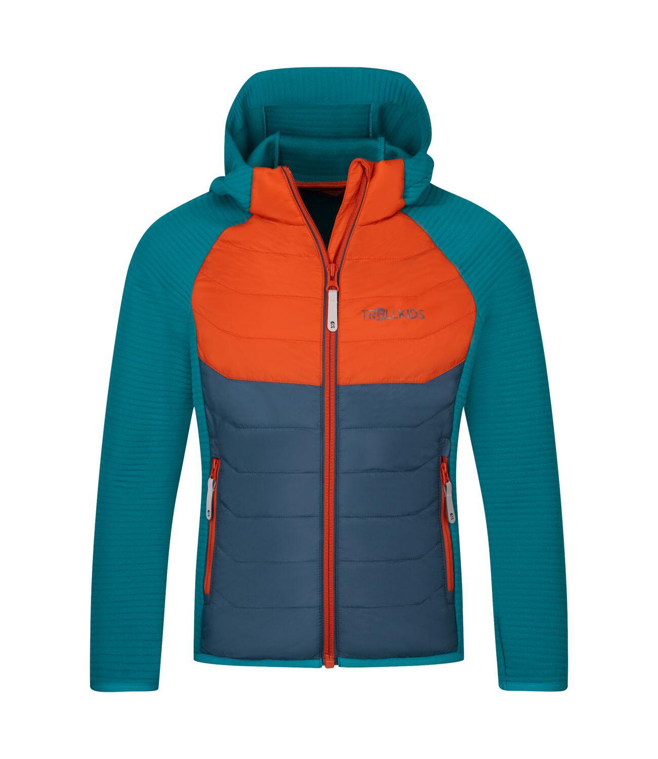 TROLLKIDS Kinder Hybridjacke Sirdal Nachtblau/Zimt