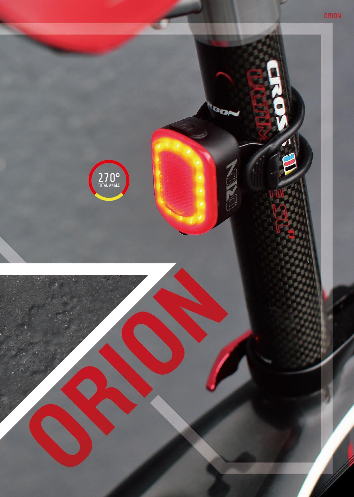 Fietsverlichtingset voor en achter Moon Meteor C1 Orion 4/4
