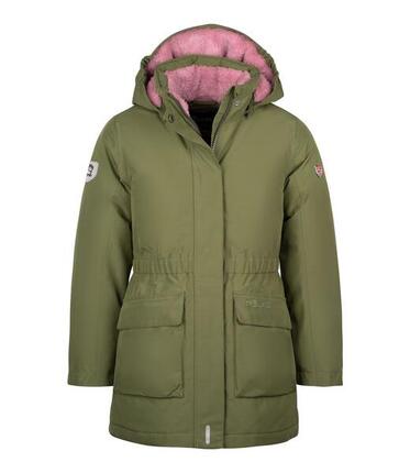 Manteau Alesund pour filles Olive foncé/Violet