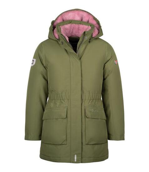 Manteau Alesund pour filles Olive foncé/Violet