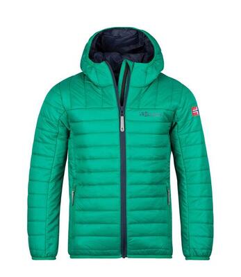 Kinder Steppjacke Eikefjord Pfeffergrün/Marineblau