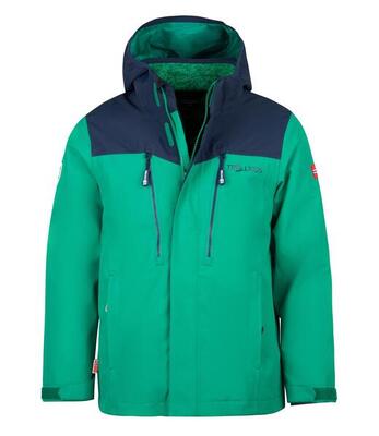 Kinder 3-in-1-Funktionsjacke Preikestolen Zimt/Dunkelblau