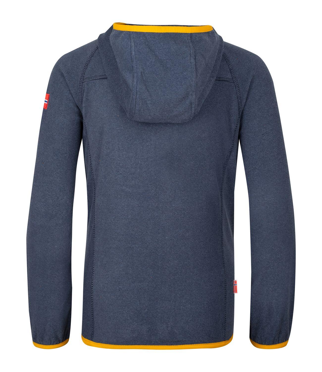 Kinder Fleece Jacke Sandefjord Mystisches Blau/Goldgelb 2/2