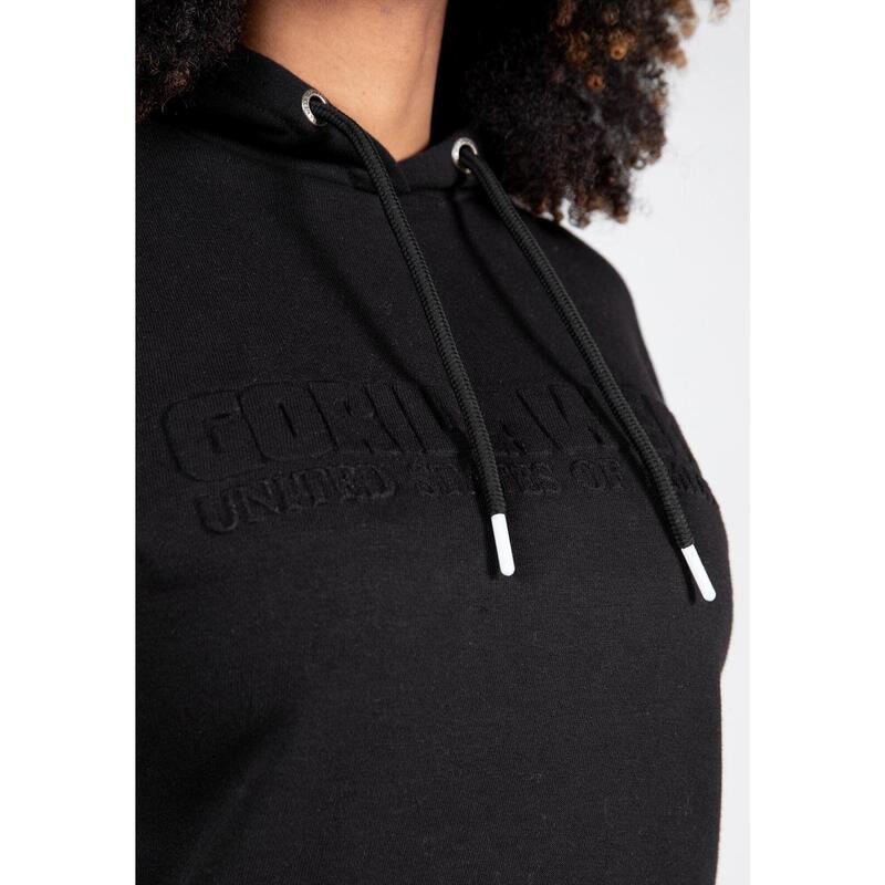 Übergroßer Damen-Hoodie - Crowley - Schwarz