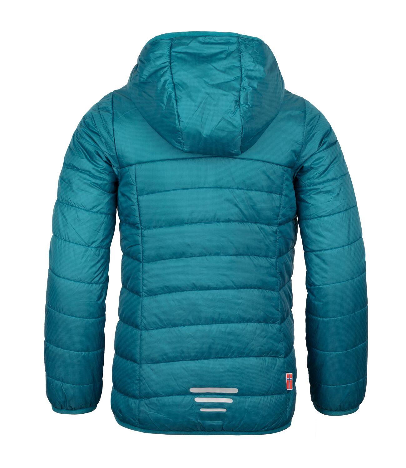 Mädchen Steppjacke Eikefjord Blaugrün/Violett 2/2