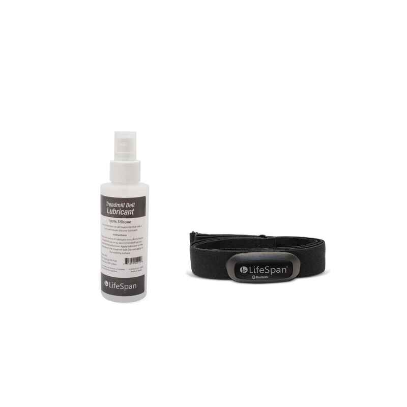 LifeSpan Fitness Treadmill Silikonspray und Brustgurt-Pulsmesser