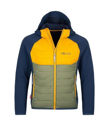 Kinder Hybridjacke Sirdal Mystisches Blau/Goldgelb