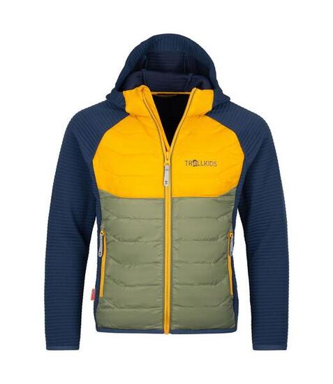 Kinder Hybridjacke Sirdal Mystisches Blau/Goldgelb