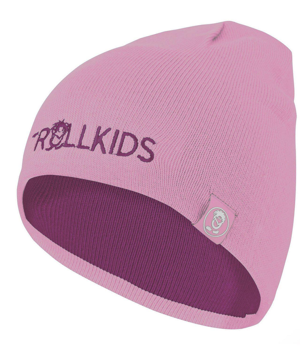 Bonnet de laine enfant Troll prune/violet 2/2