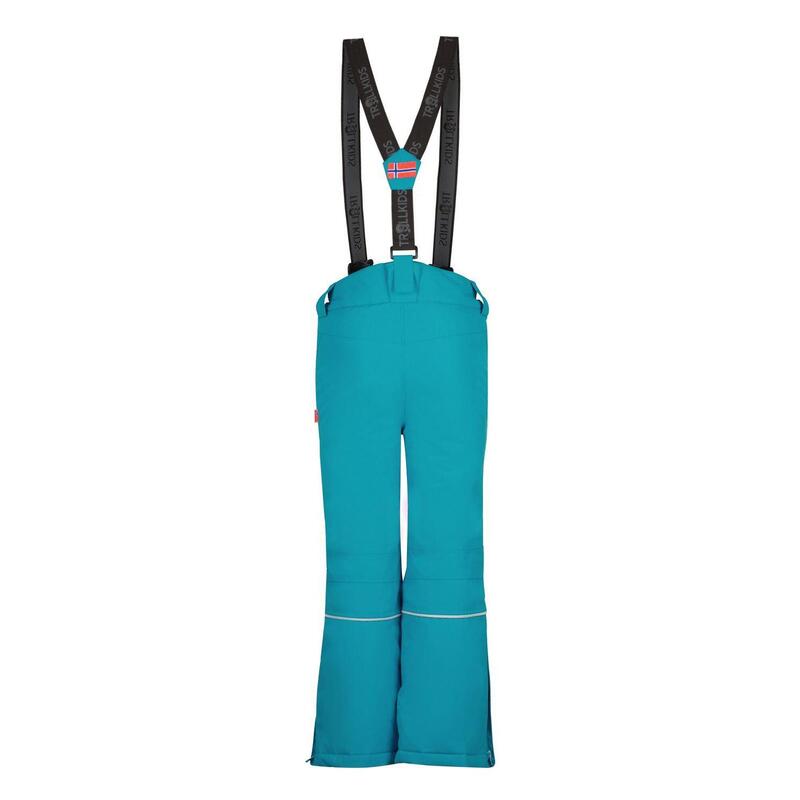 Pantalon de ski pour enfants Slim Holmenkollen Imperméable Vert sarcelle