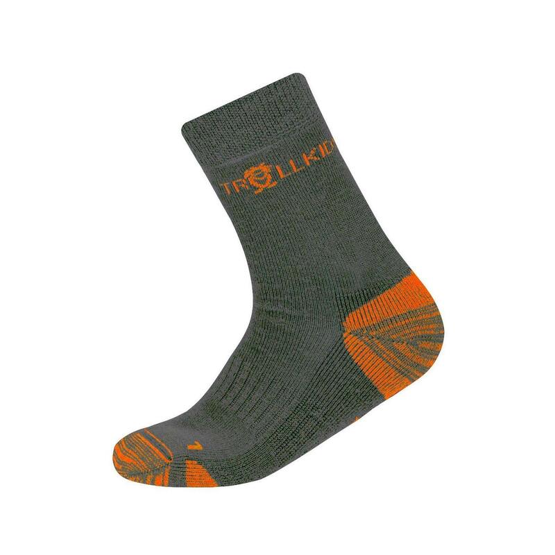 Kinder Wandersocken Preikestolen Anthrazit/Orange