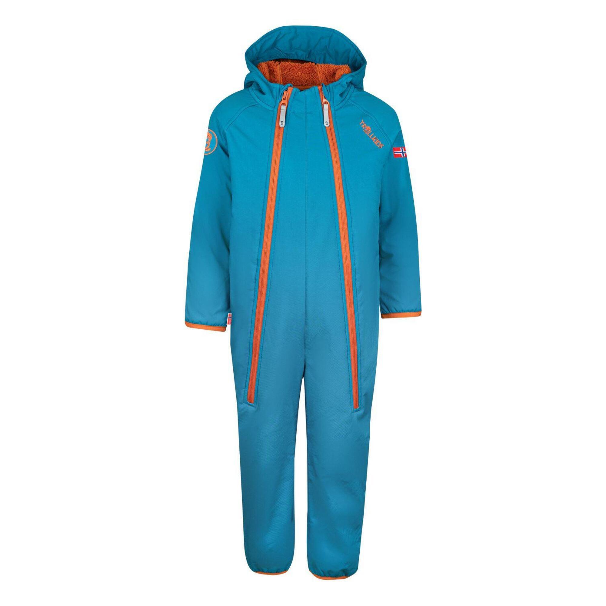 Nordkapp children's jumpsuit dark blue/cinnamon