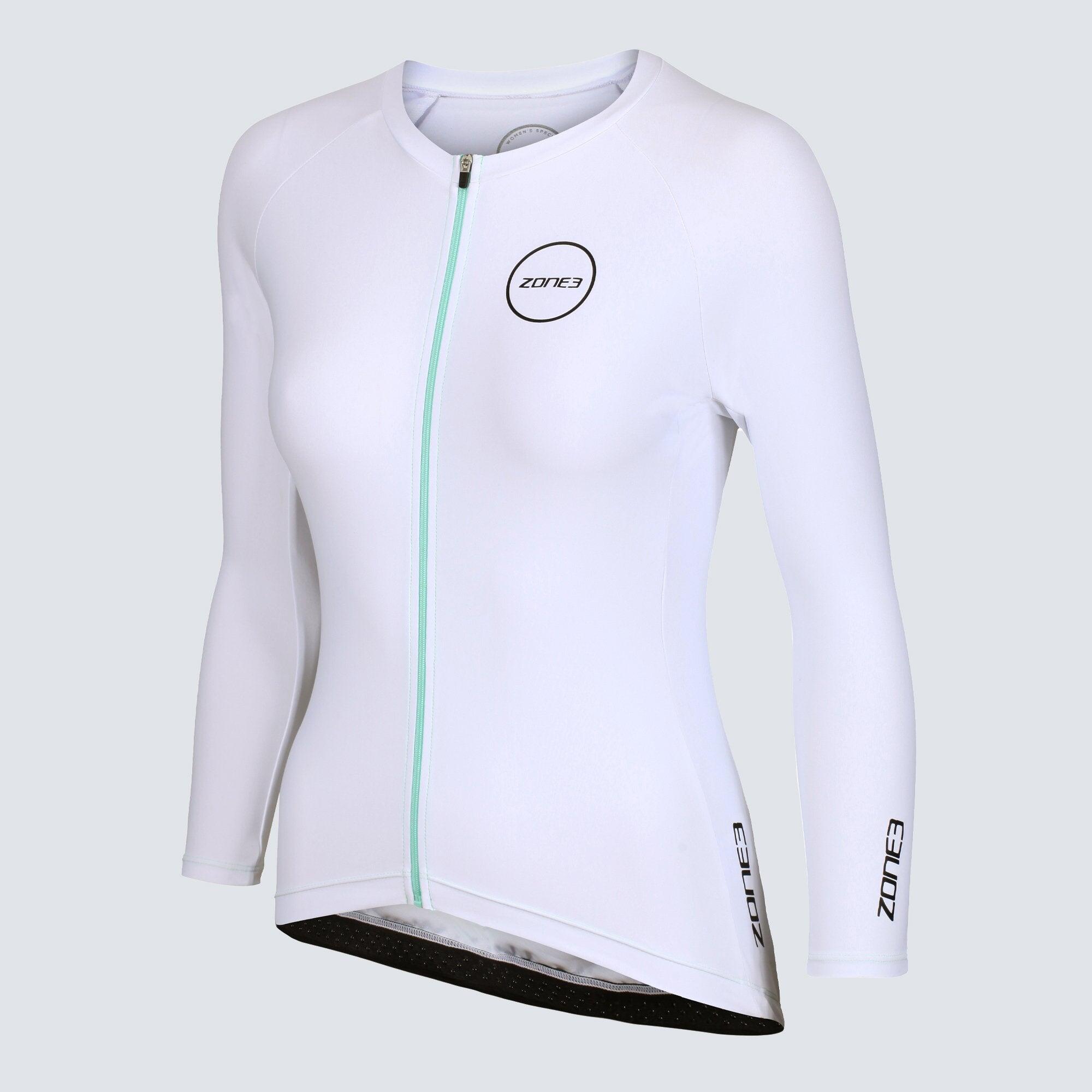 ZONE3 Lava Aero 3/4 Sleeve Warmth Top Womens White