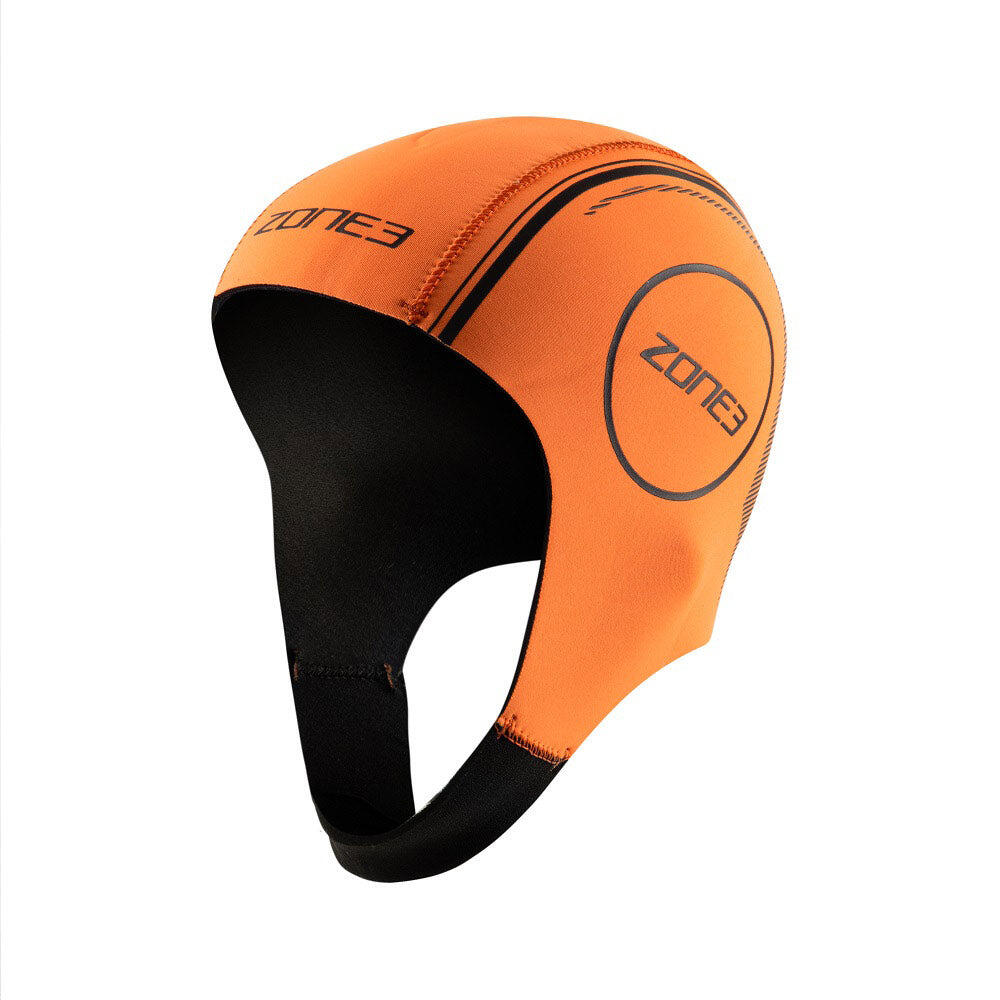 Orange Neoprene Swim Cap Adult Orange 5/6