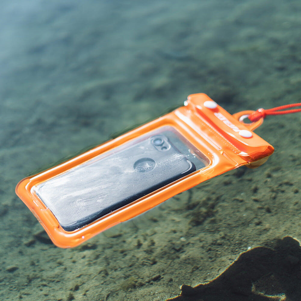 Buoyancy Waterproof Phone Pouch Adult Orange 2/4