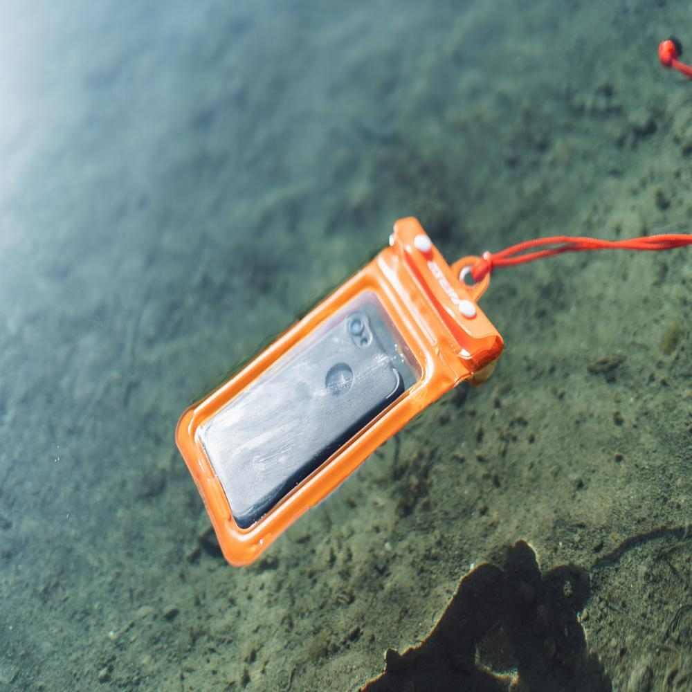 Buoyancy Waterproof Phone Pouch Adult Orange 3/4