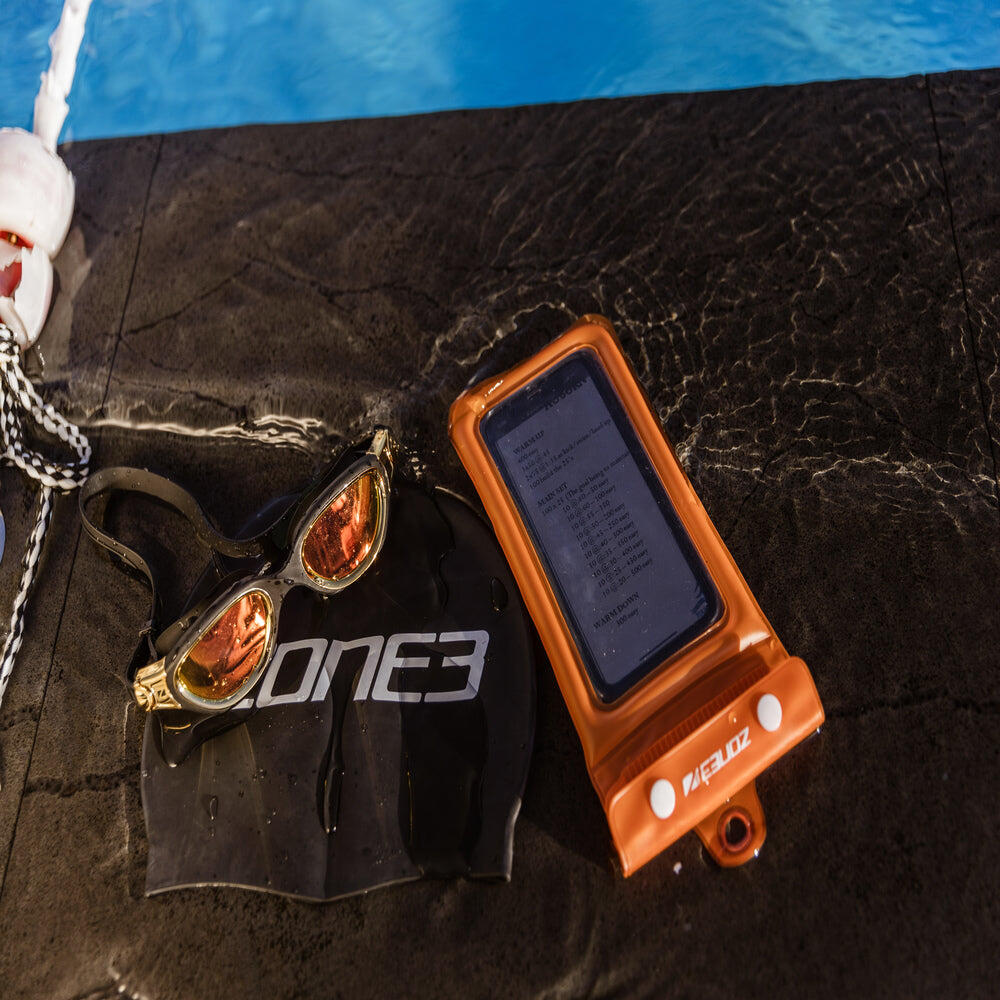 Buoyancy Waterproof Phone Pouch Adult Orange 4/4